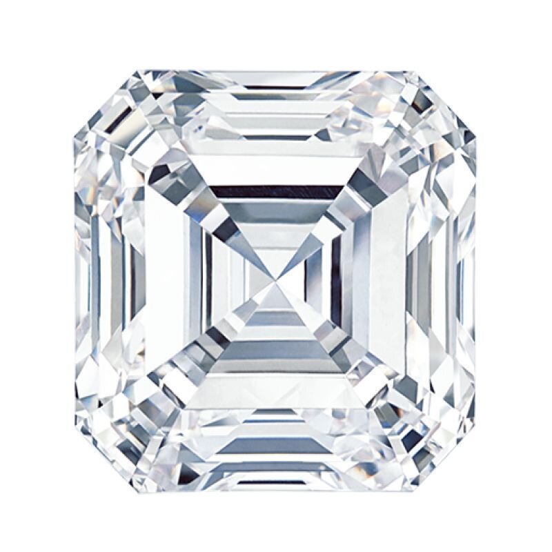 Loose asscher lab diamond