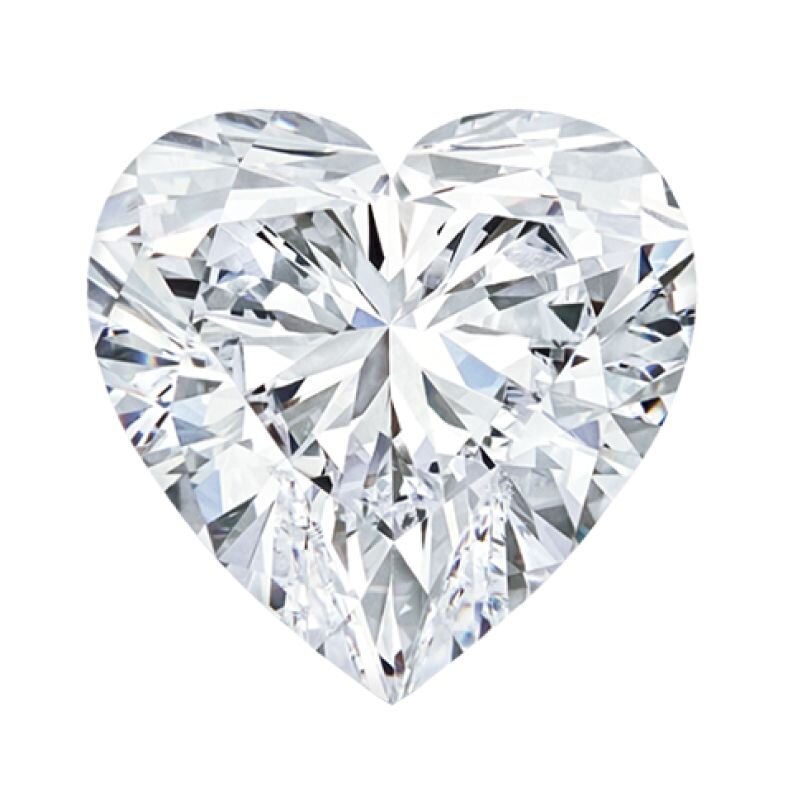 Loose heart lab diamond