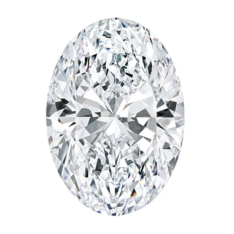 Loose oval lab diamond