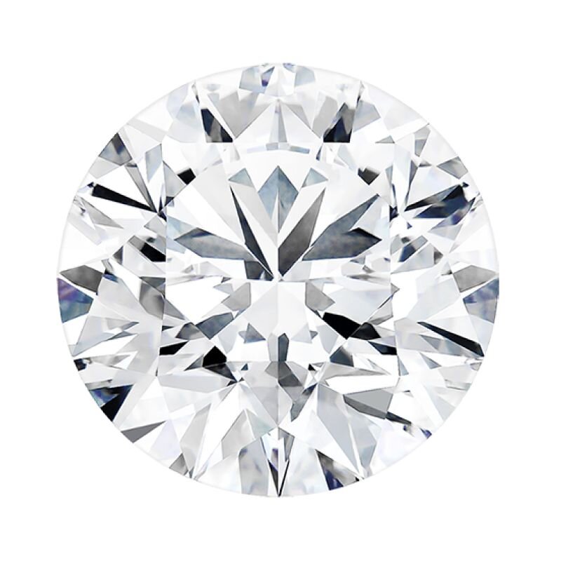 Loose round lab diamond